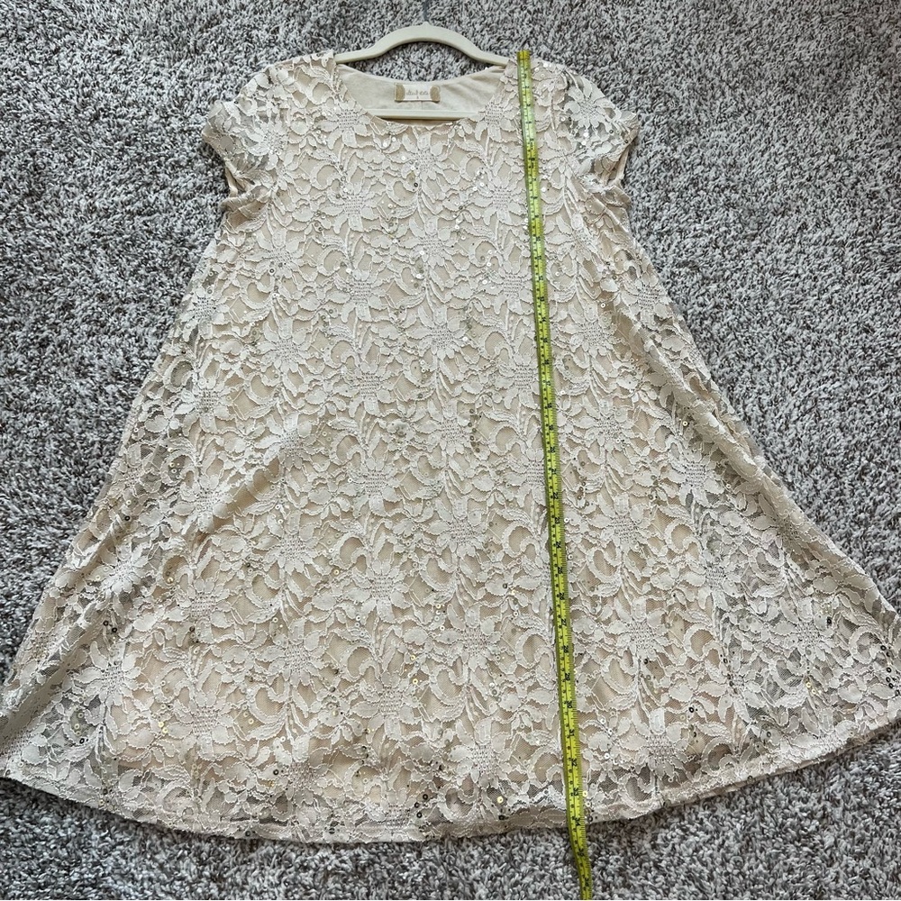 Altar'd State Cream Floral Lace Dress Sz S - Picture 8 of 8